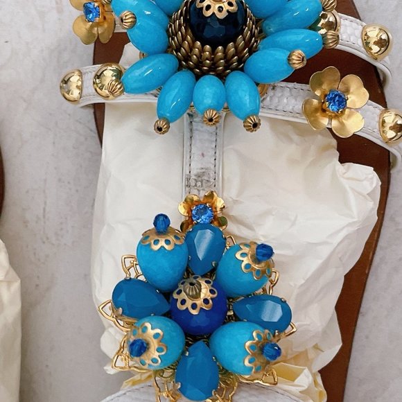 AUTHENTIC 90% NEW D&G SANDALS, size 7.5 - Picture 2 of 10